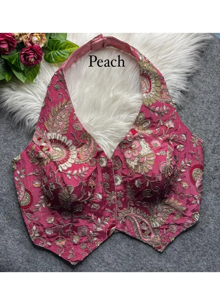Tew Heavy Pure Viscose Crape Silk Fancy Blouse Collections